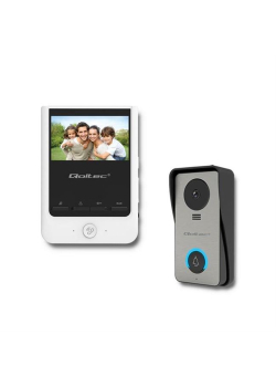 Wideodomofon Qoltec Theon 4 | TFT LCD 4,3" | biały