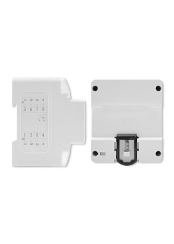 Miernik zużycia energii Qoltec na szynę DIN | trójfazowy elektroniczny licznik | 400V | LCD | 4P-973416