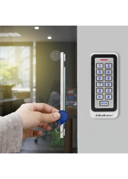 Zamek szyfrowy Qoltec TRITON z czytnikiem RFID | kod | karta | brelok | IP68 | EM-973271