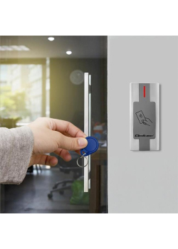 Czytnik kart i breloków Qoltec RFID | Metalowa obudowa-973348
