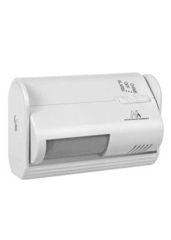 Sygnalizator wejścia bezprzewodowy Maclean MCE311 W, czujnik PIR, zasięg 8m, zasilanie bateria 9V DC, głośność powyżej 70dB