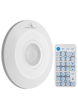 Czujnik ruchu PIR Maclean MCE467 na podczerwień, z pilotem, max.2000W-973091