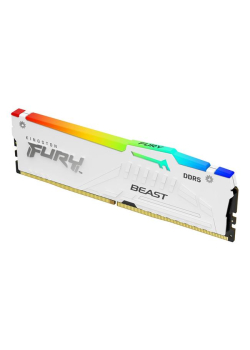 Pamięć DDR5 Kingston FURY Beast RGB 16GB (1x16GB) 6000MHz CL30 1,4V White XMP-986570